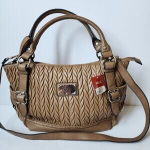 Relic Brand Collection Purse Tan Faux Leather Shoulder Bag Handbag New With Tags
